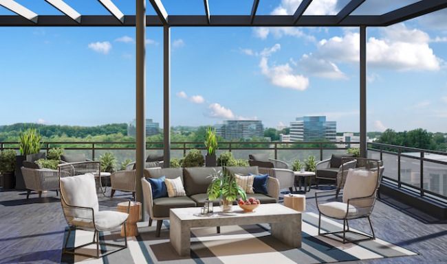 Resident Outdoor Lounge Resident outdoor lounge