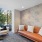 room with a window and a couch