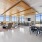 large room with large windows 